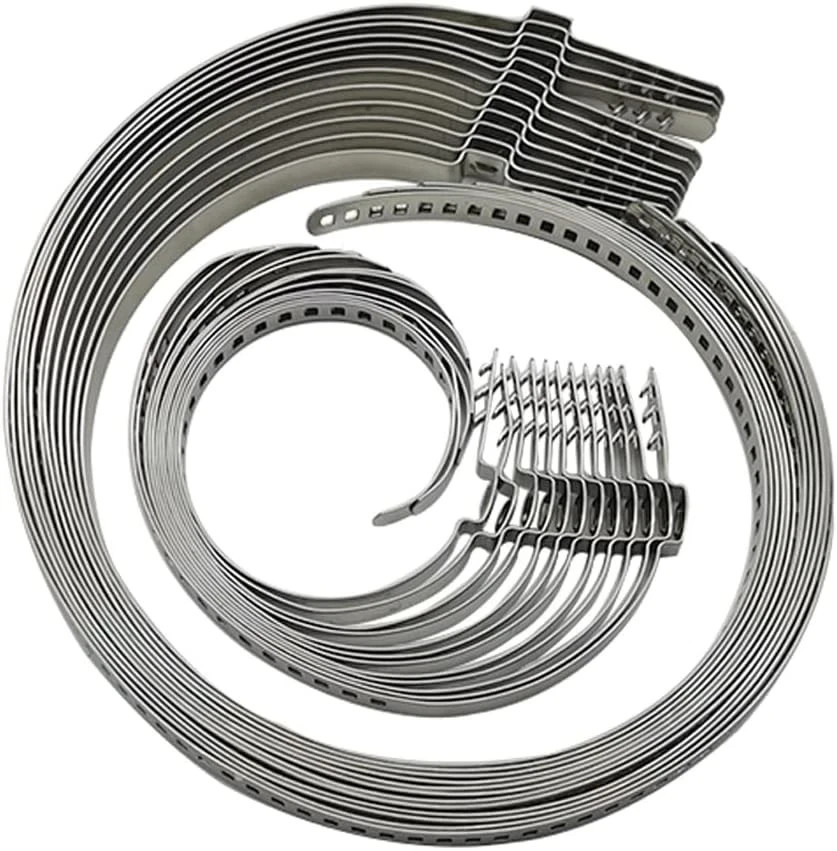 CV Boot Clamp Kit - Stainless Steel Universal Adjustable Axle Metallic