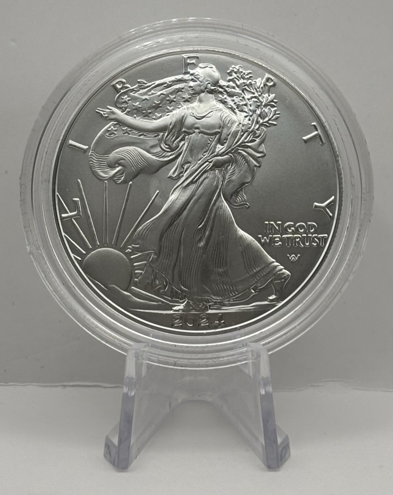 2024-W U.S. Mint Uncirculated American Silver Eagle, CoA and Original Packaging