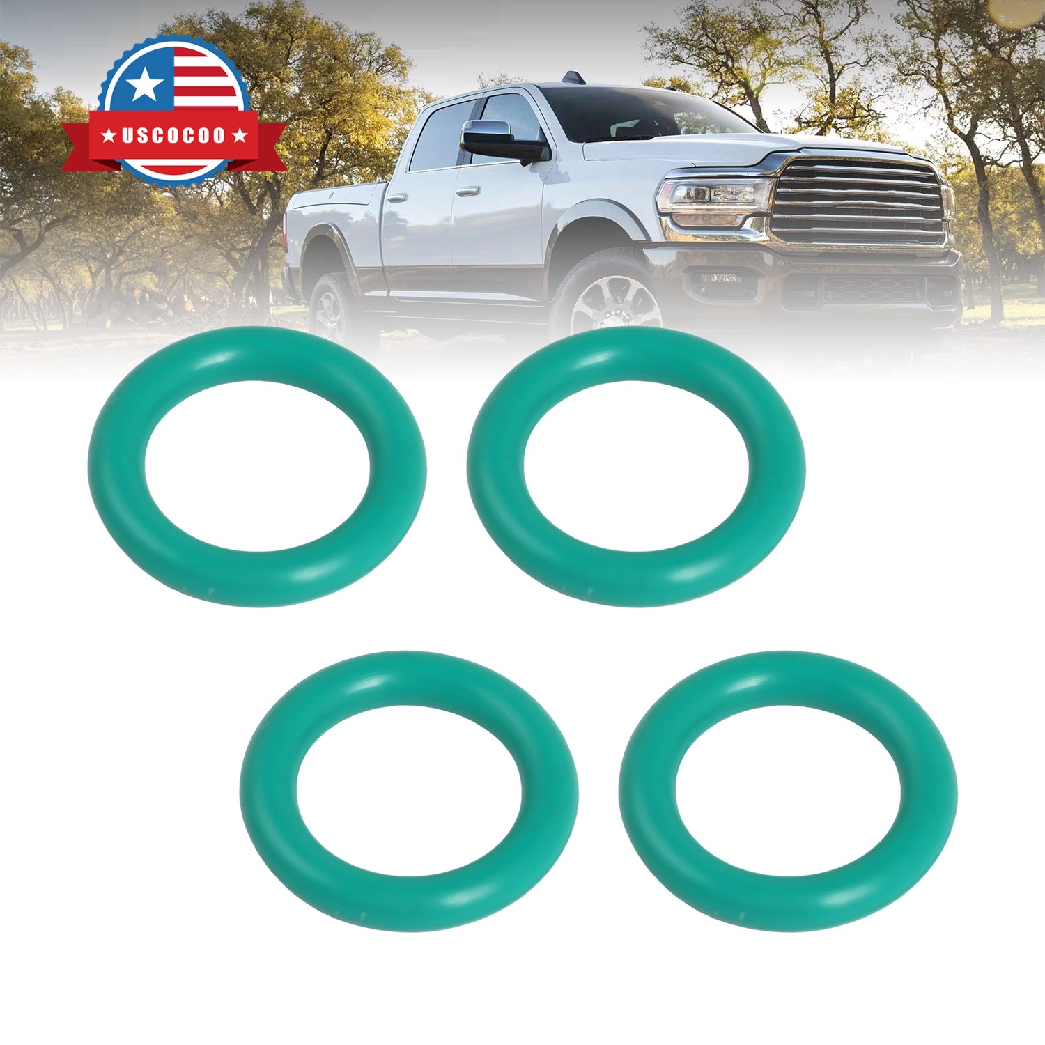 4Pcs EGR Cooling Inlet Tube O-Ring For 2009-2012 Dodge Ram Cummins 6.7L