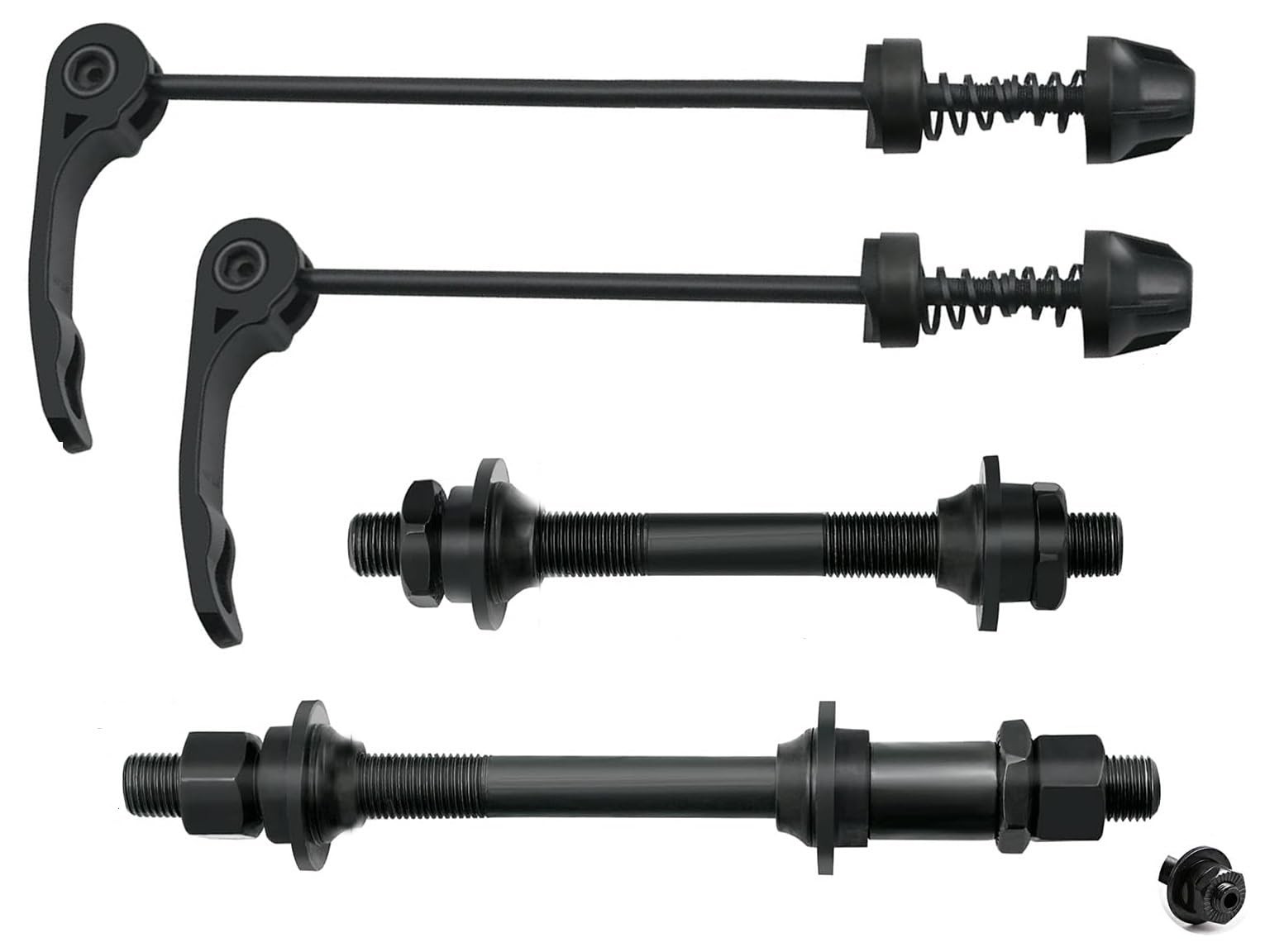 MTB Quick Release Bicycle Hub, Road Mountain Bike Front & Rear Axle Hollow Shaft
