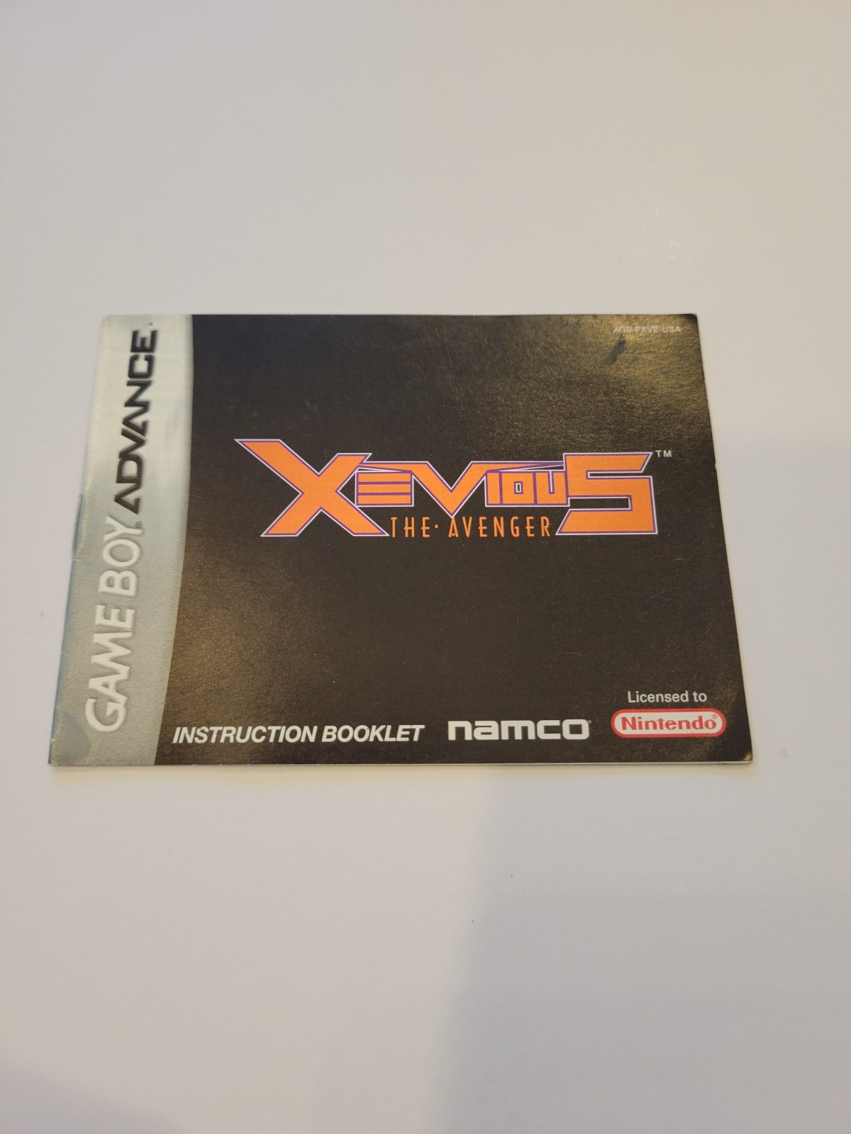 Xevious GBA MANUAL ONLY  Authentic Nintendo