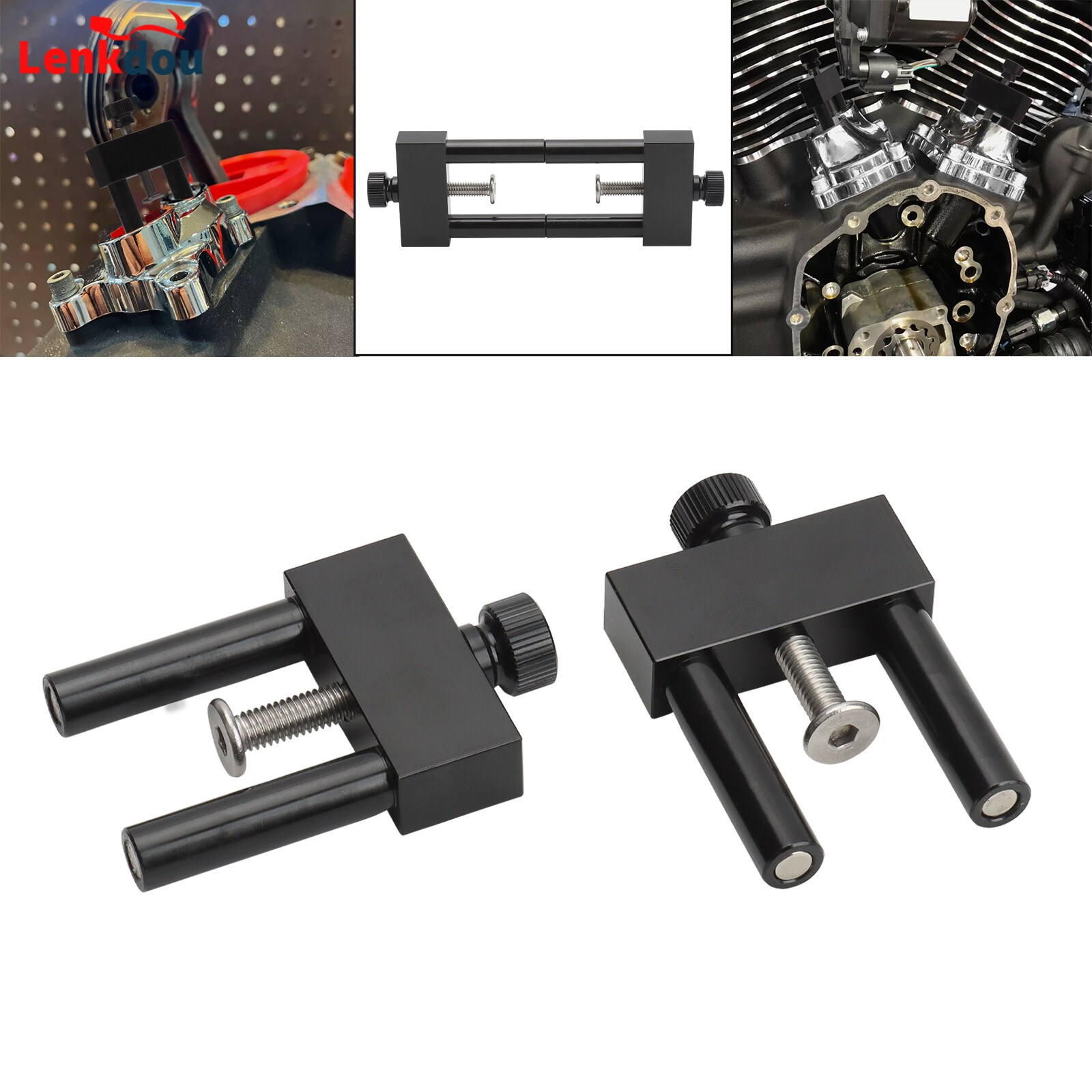 Pair Lifter Magnet Tool Magnetic Holders For Harley Twin Cam Dyna Touring Sotail