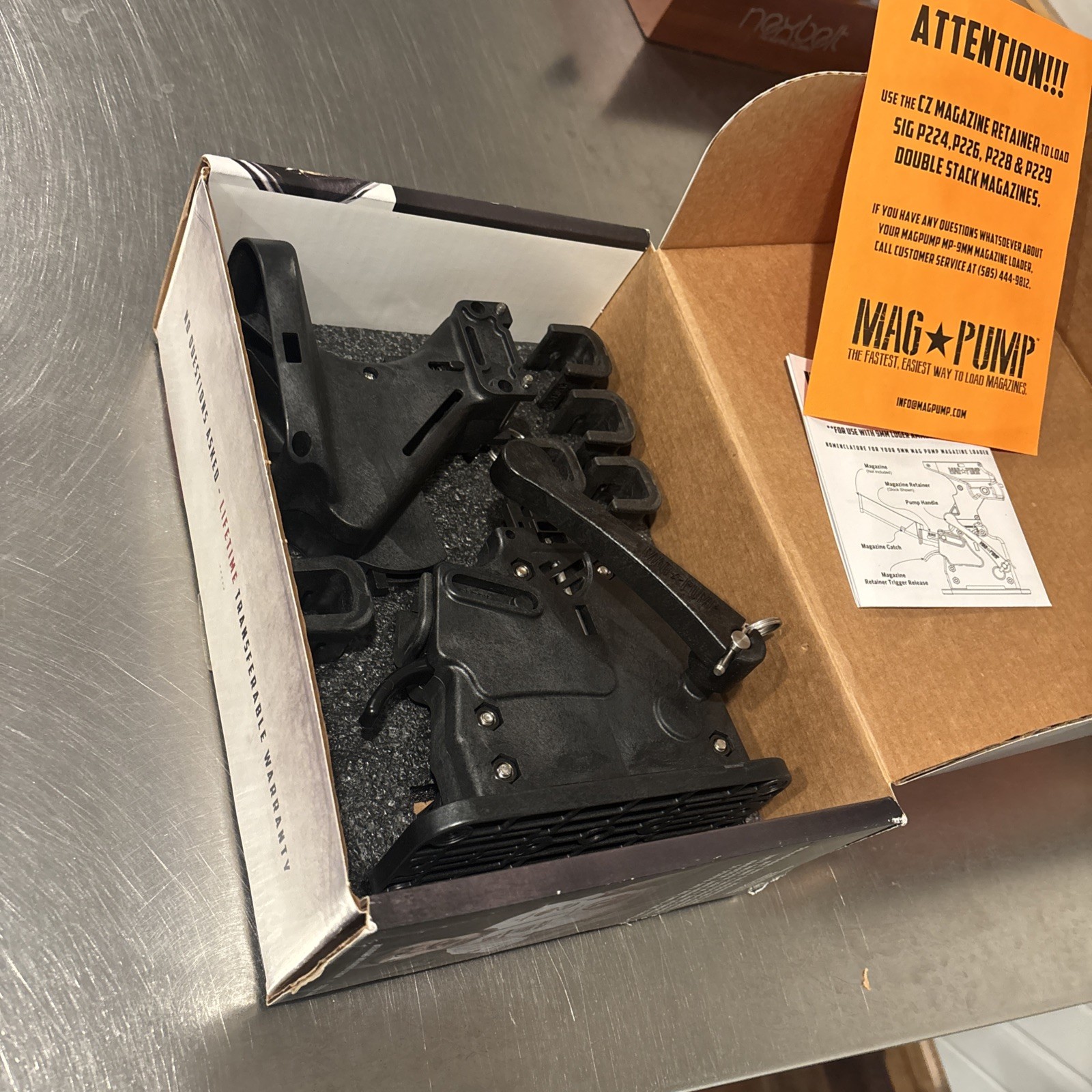 Magpump 9mm Magazine Loader Loads Most Double Stack Pistol Magazines MP-9MM
