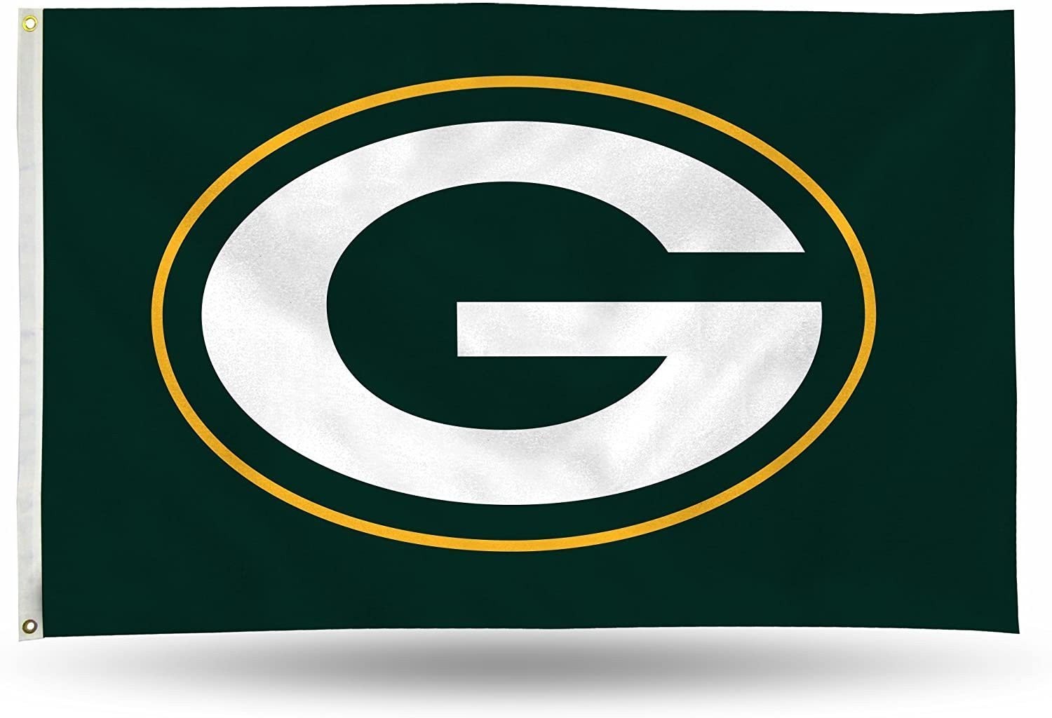 Green Bay Packers Premium 3x5 Feet Flag Banner, Logo Design, Metal Grommets, Out