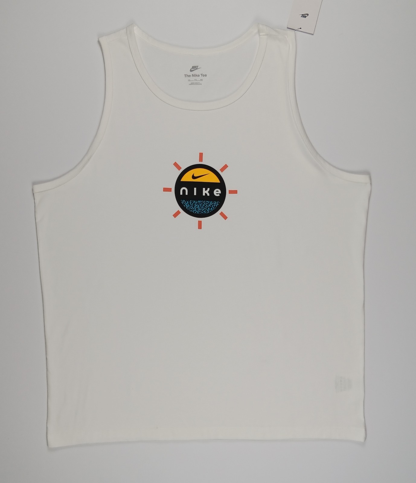 Nike Sportswear Tank Top Men's Size XXL White Sunshine Graphic Logo