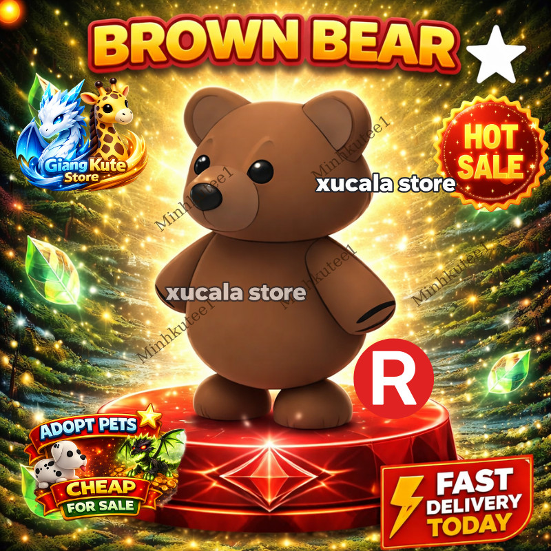 🐻 Ride Brown Bear (R) – Adopt Right Now | Fast Delivery