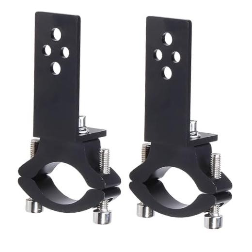 Biqing 2PCS Motorcycle Spotlight Mount Bracket Black,Universal Motorcycle Fog