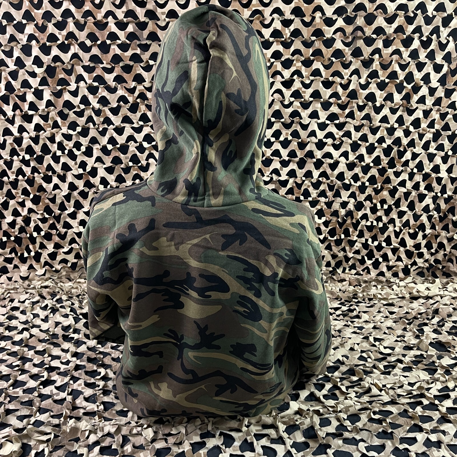 NEW First Strike Pull Over Hooded Sweatshirt - Camo - Large