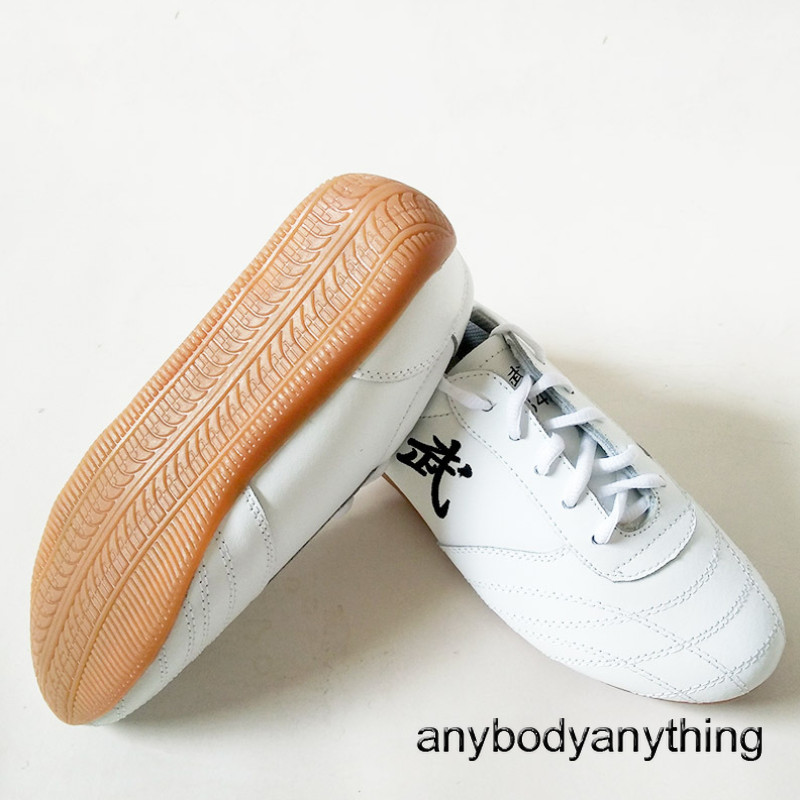 Soft Real Leather Kung Fu Tai Chi Shoes Martial Arts Wushu Sports Sneakers Shoes