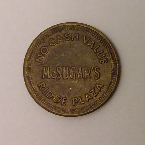 McSugar's Arcade Ridge Plaza Davie, FL Game Token 22mm
