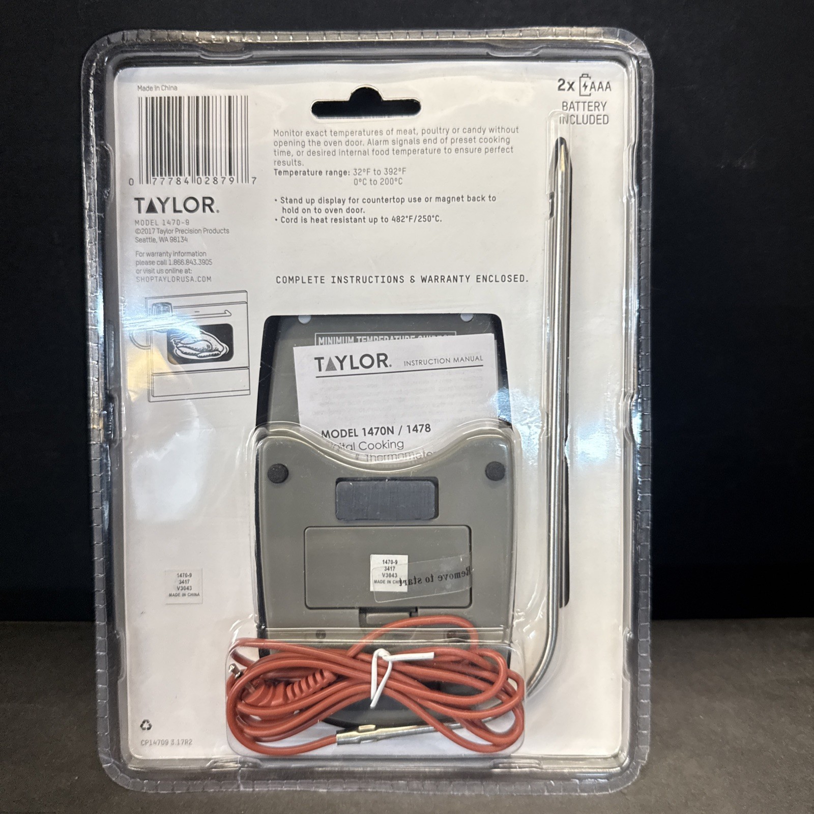 Taylor Programmable Thermometer & Timer 1470-9