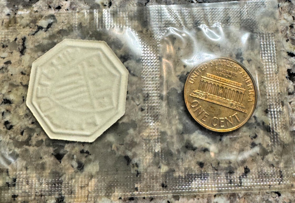 1961 PROOF MEMORIAL CENT BU RED FROM PROOF SET - IN CELLO from US MINT