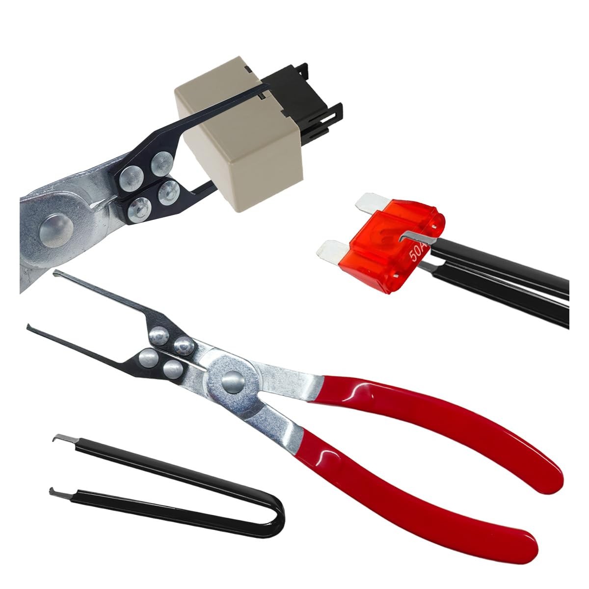 Relay Puller Pliers and Fuse Puller Plier Automotive Relay Fuses Puller Tools