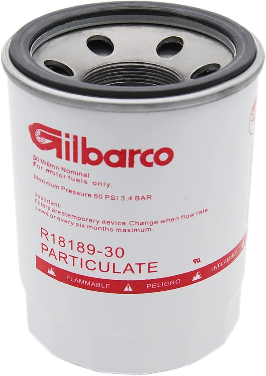 30 Micron Spin-on Fuel Filter Element, 25 GPM Disel Gasoline Replacement for...