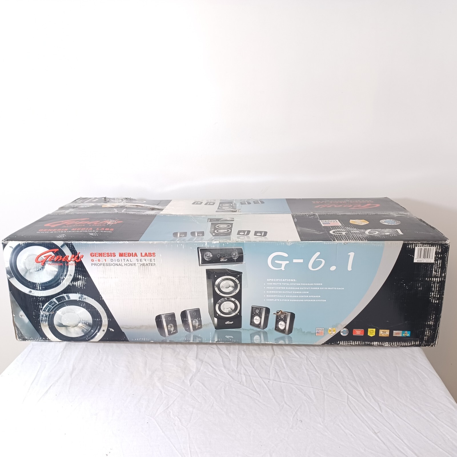 Genesis Media Labs G-6.1 Digital Series Home Theater Speaker System 1000 Watts