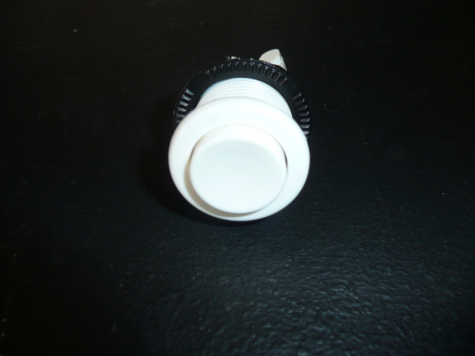 White arcade button