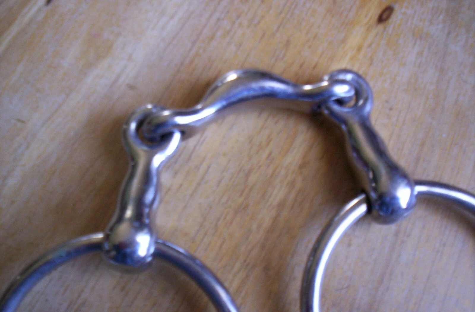 Used Stainless Half Moon Link Loose Ring Bit 4 3/4" Mouth