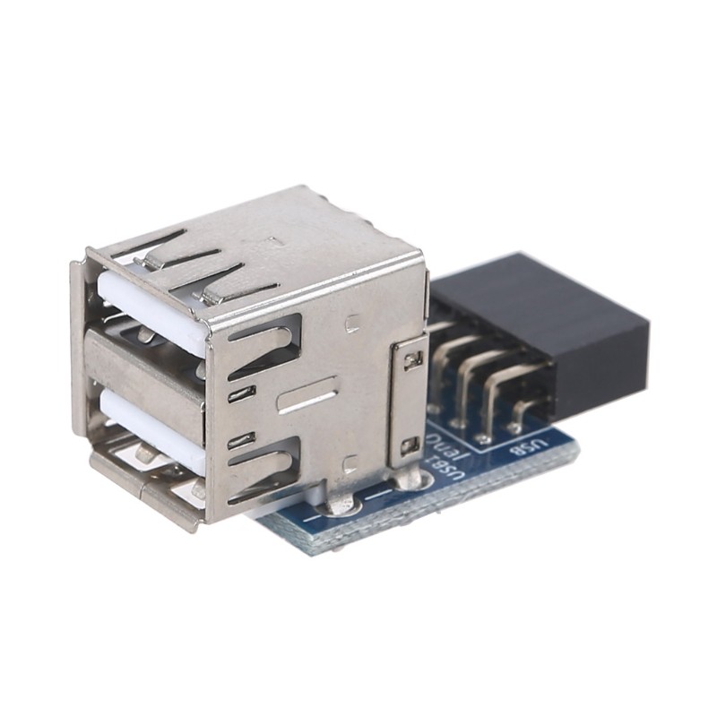 Internal PC USB 2.0 Female to 2 Port A Female Adapter Converter Motherboard