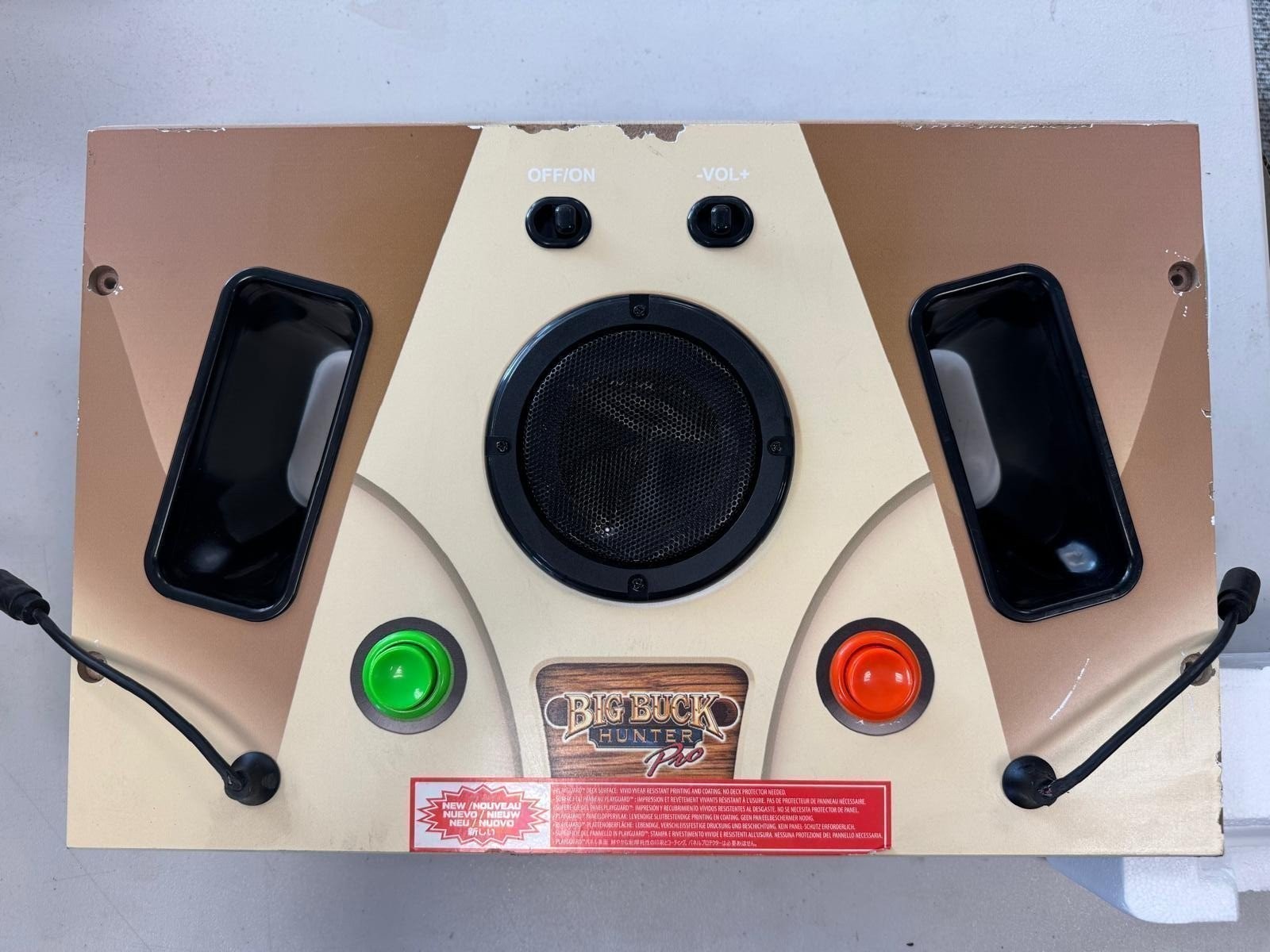 Arcade1Up Big Buck Hunter Pro Control Panel Deck — Part Only - USED