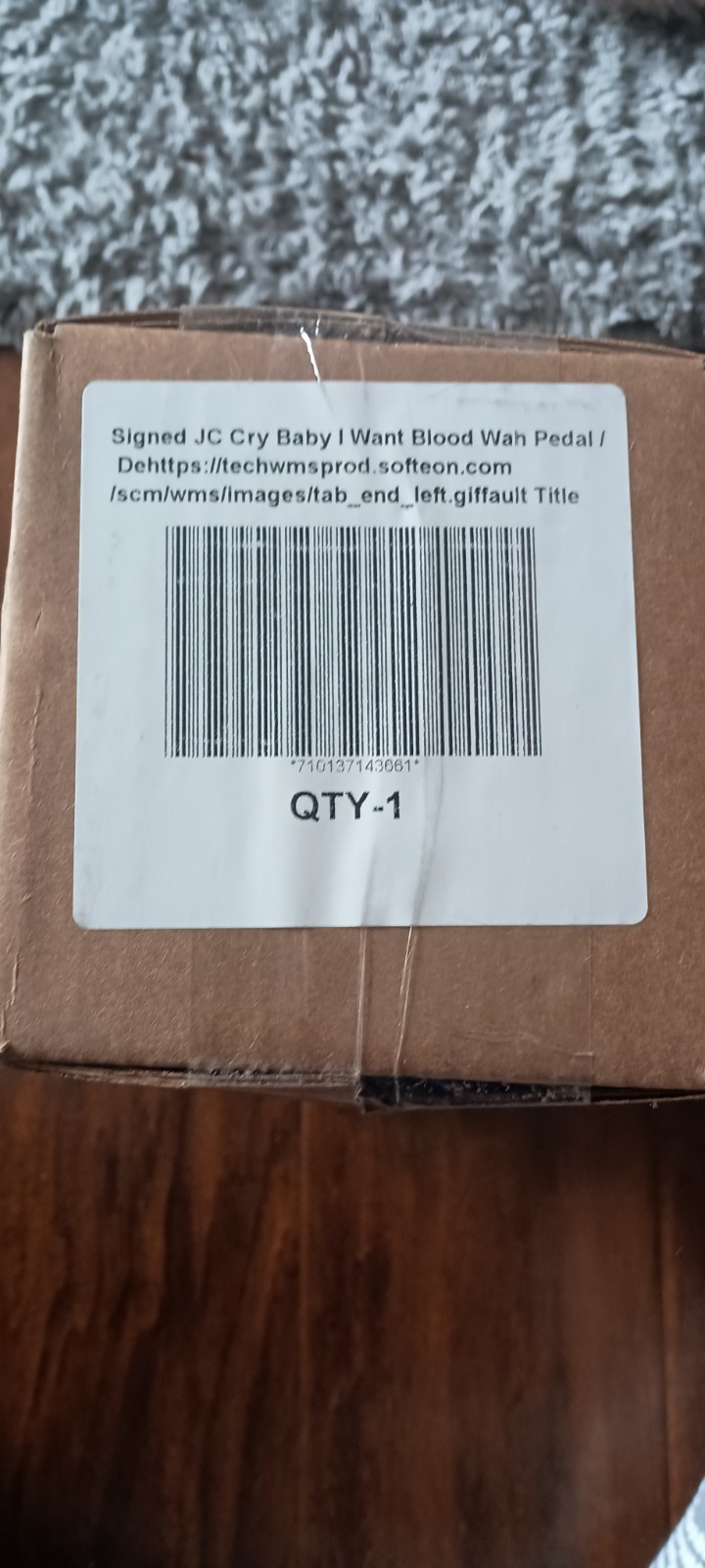 signed Jerry Cantrell cry baby I want blood wah pedal