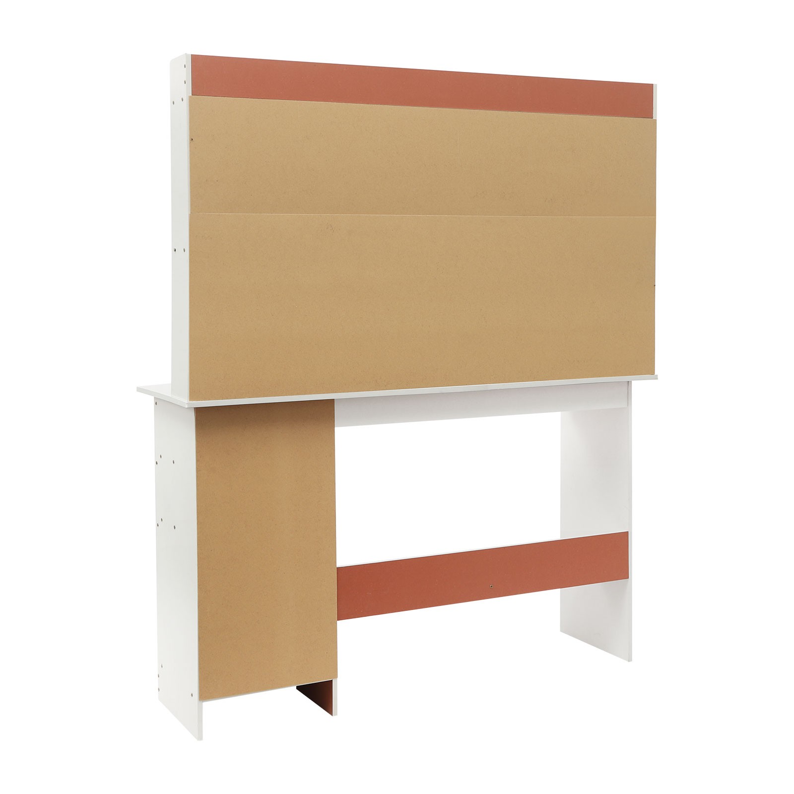 2 Drawers Home Office Desk, Modern Computer Desk, Rectangular Wood Office Desk