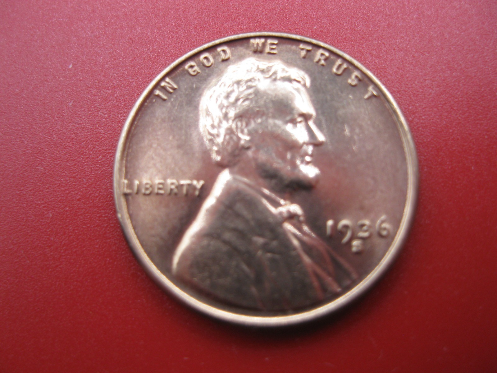 1936 S Lincoln Wheat Cent Gem BU!