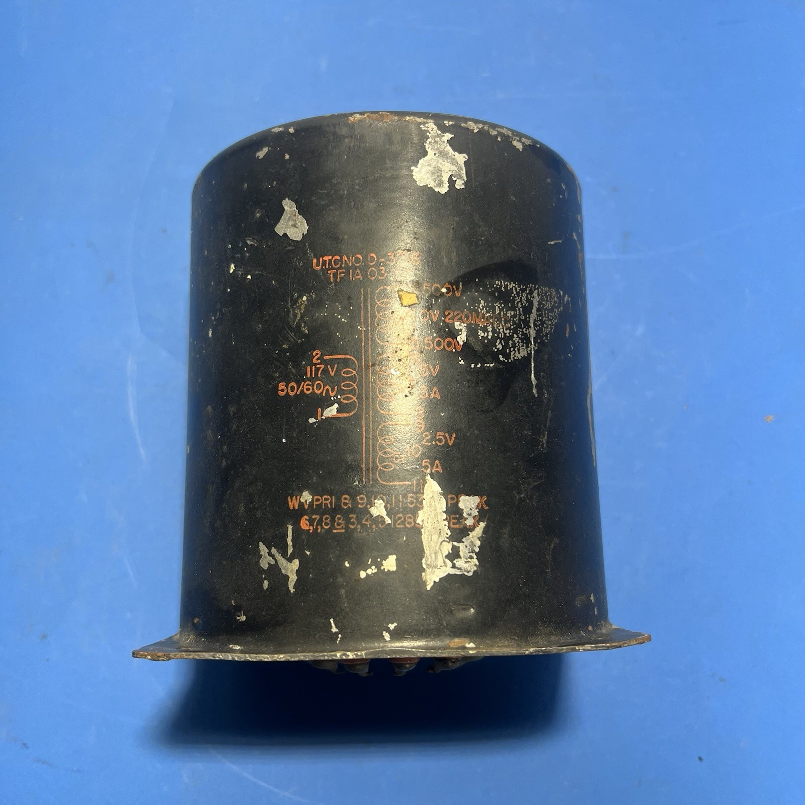 Vintage U.T.C. D-3216 Power Transformer Tube Amp Radio 117V AS-IS 15.5lb