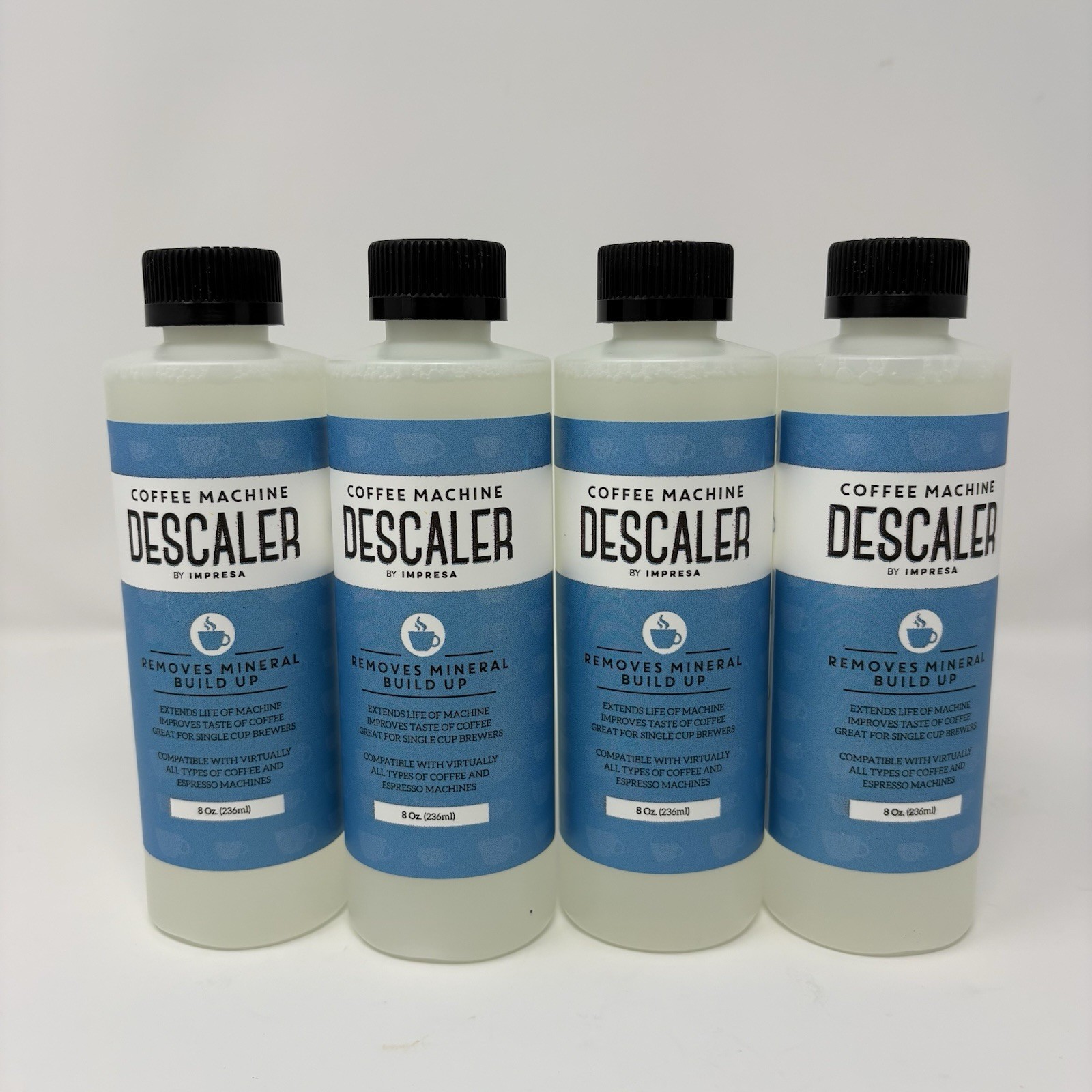 Keurig Descaler (2 Uses Per Bottle) Universal Descaling Solution 4 Pack