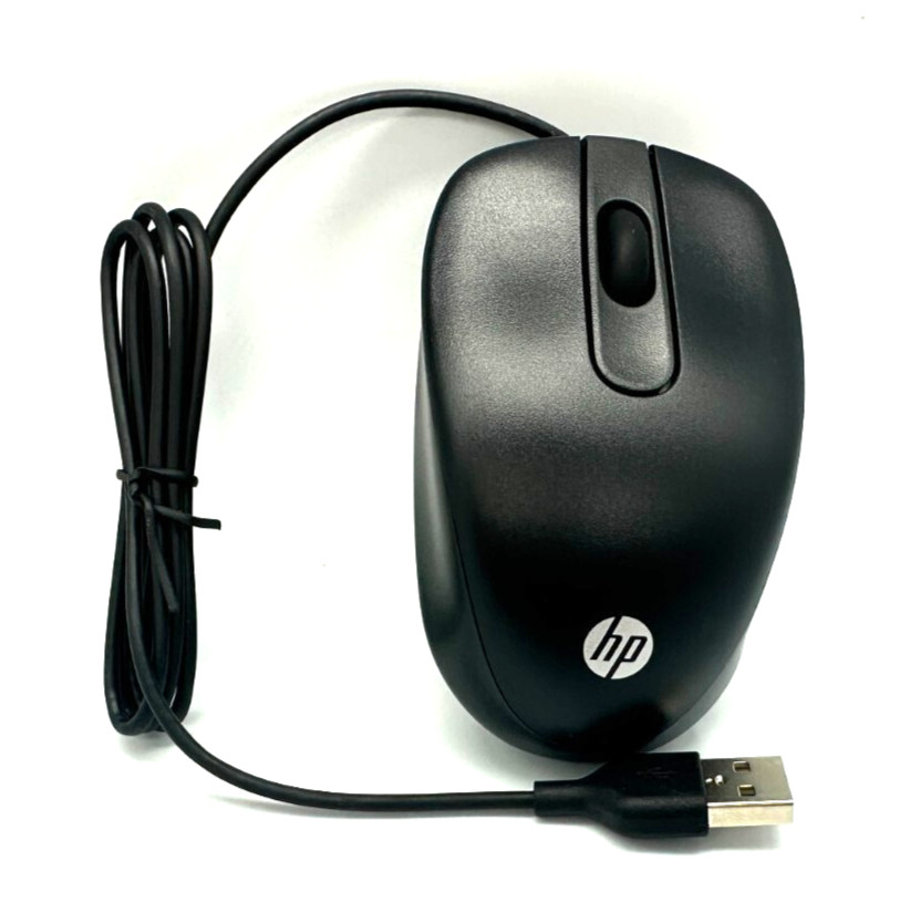 3 Pack Brand new HP USB Travel Optical Mouse Model G1K28AA Black New in box