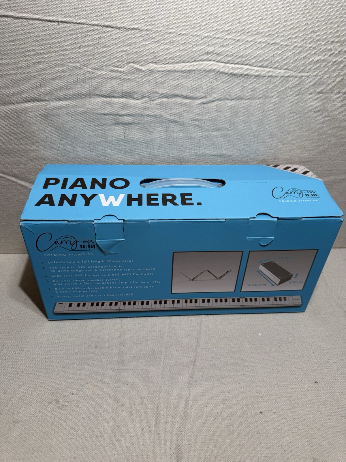 Lightweight 88-Key Rechargeable MIDI Keyboard**