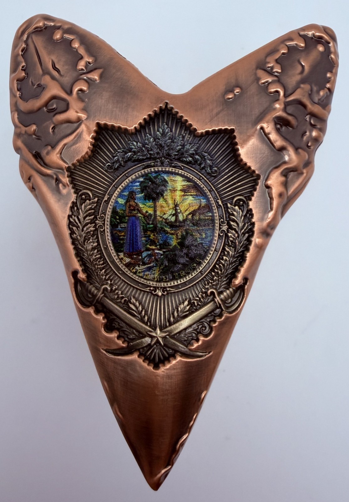 🔥 Sought After - Copper Shark Tooth Challenge Coin