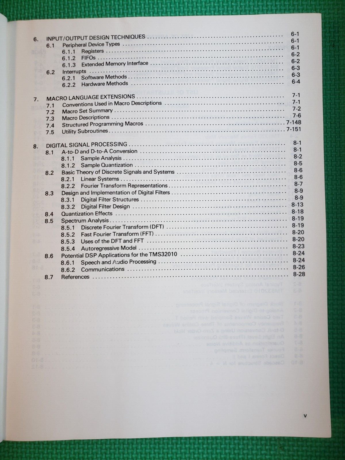 Texas Instrument DSP TMS32010 User's Guide - 1985