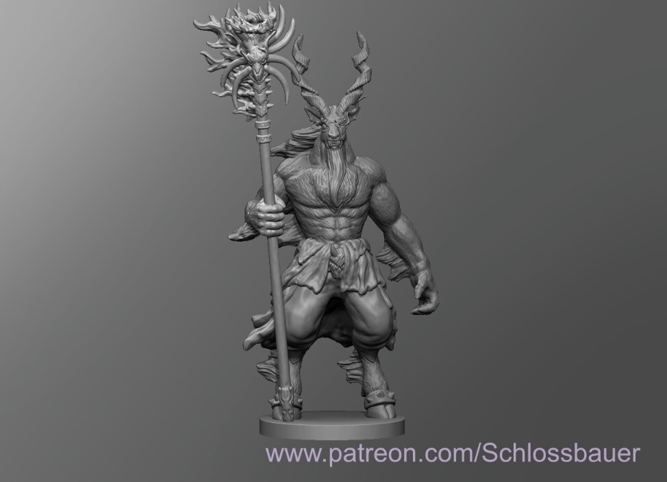 Shifter Warlock (Shifted) Wizard Sorcerer NPC 28mm Scale DND D&D Miniature SB