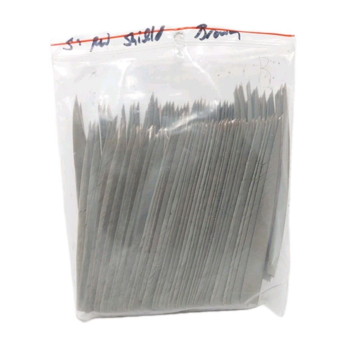 100 Pack Archery Arrow Feathers 5" Right Wing: Shield Bark Brown