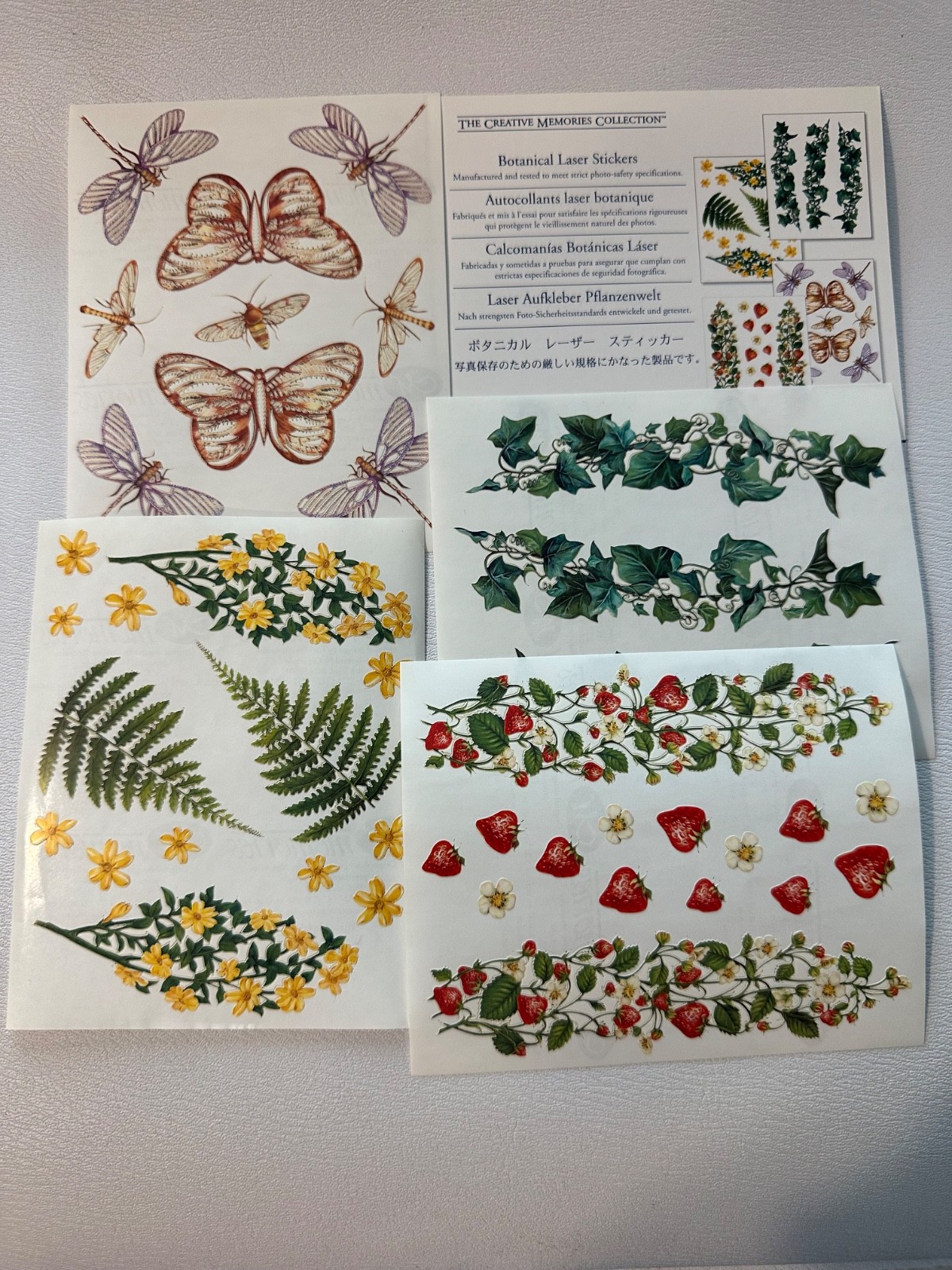 CM Botanical Laser Stickers pack