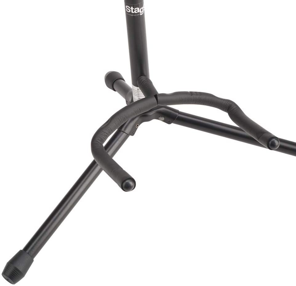 Stagg SGA100BK Deluxe Black Single Hanger Style Guitar Stand