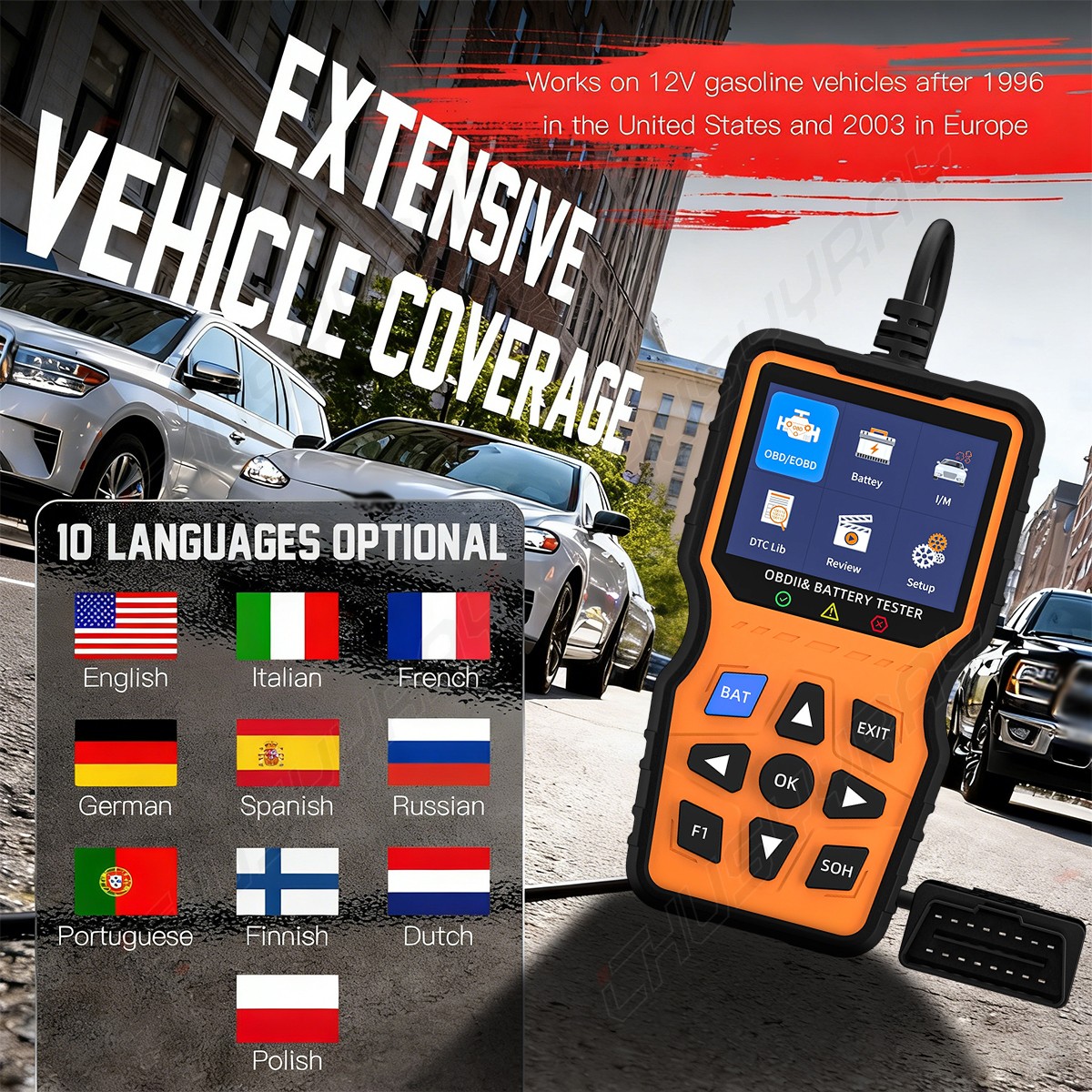DIAGNOSTIC CODE READER OBD2 SCANNER ADAPTER for POLARIS Slingshot