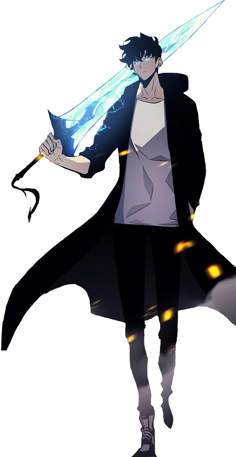 Solo Leveling Jin Woo Weatherproof Anime Sticker 6" Car Decal