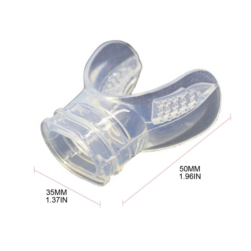 Scuba Choice Scuba Diving Silicone Long Bite Replacement Mouthpiece