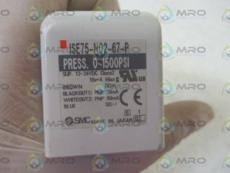SMC ISE75-N02-67-P PRESSURE SWITCH UNMP