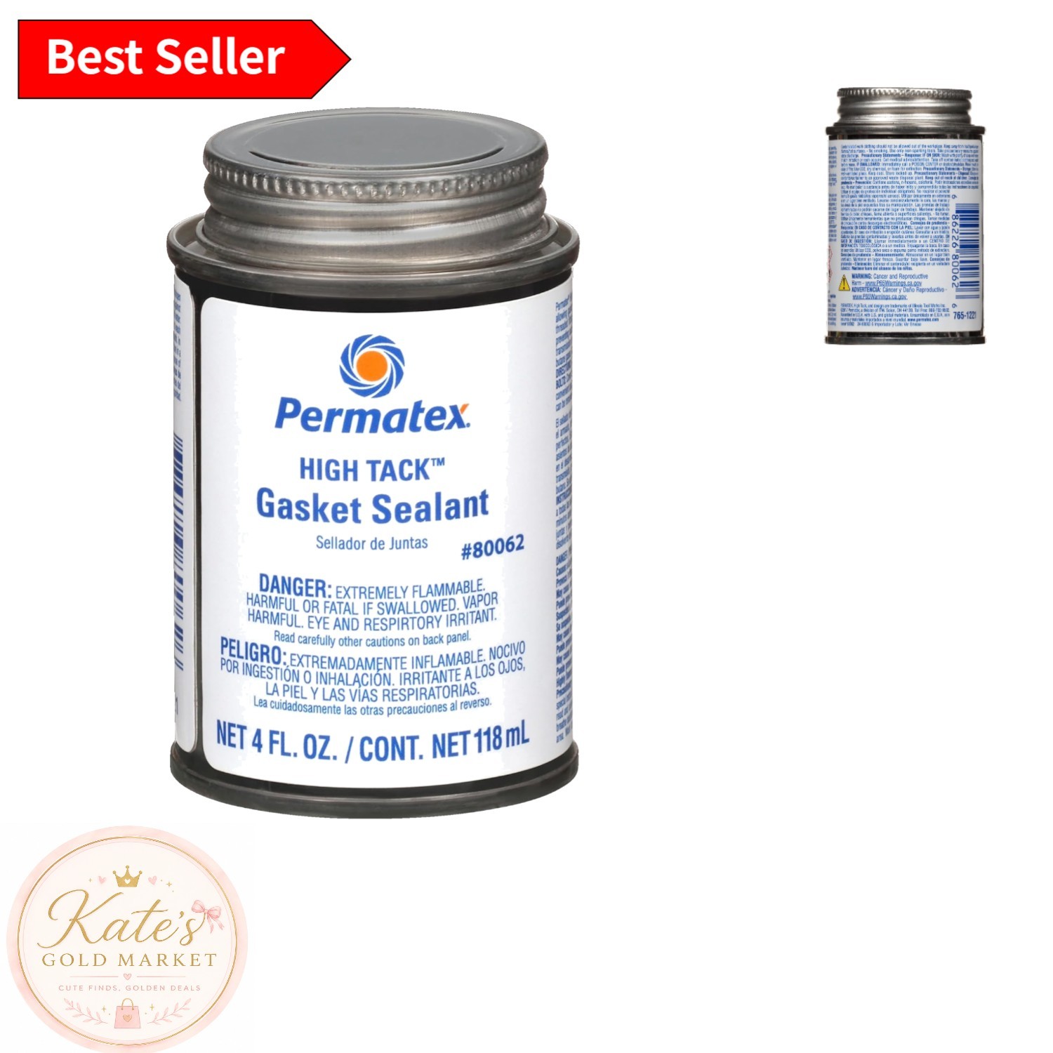 High Tack Gasket Sealant - 4 oz, Fast-Drying & Water Resistant for Your Projects