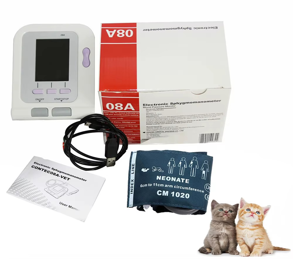 CONTEC08A-VET Animal Blood Pressure Monitor 2.8 Color LCD Veterinary Digital Ani