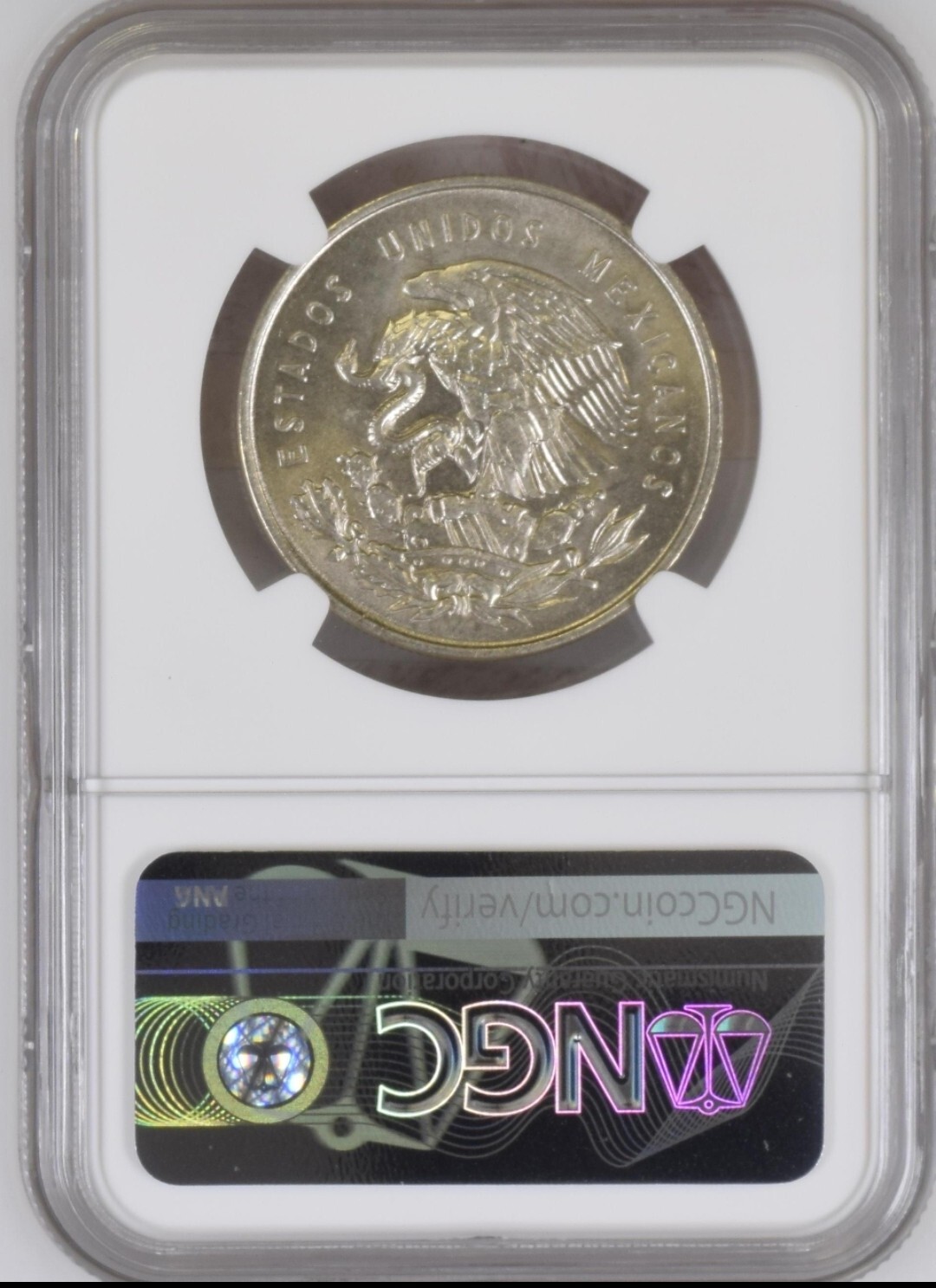 1950 Mexico Peso NGC MS 63