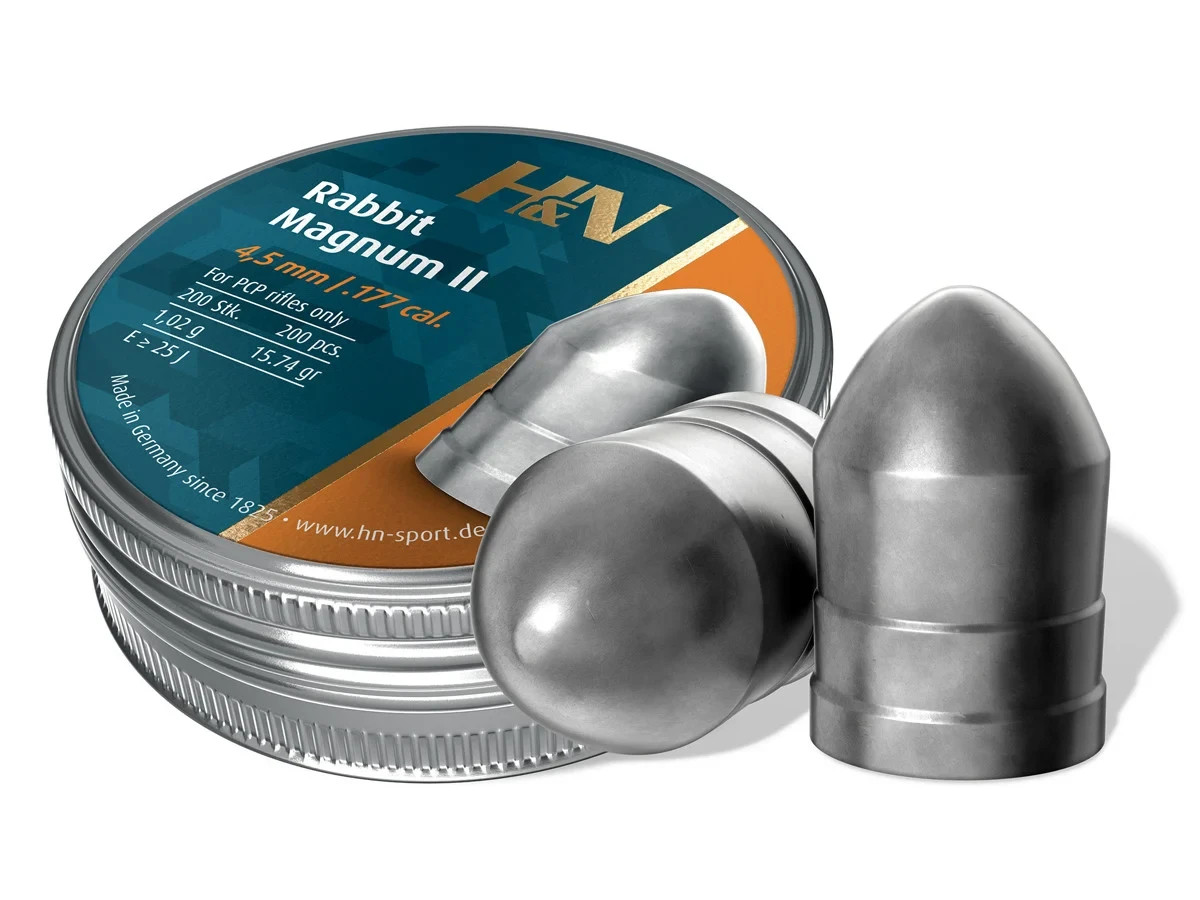 (NEW) H&N Rabbit Magnum II .177 Cal., 15.74gr, Round Nose, 200ct