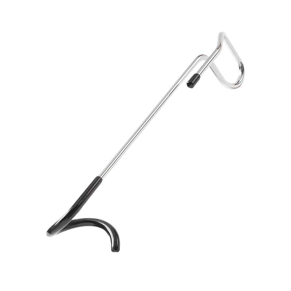 Multi-Functional Black Camping Hook Steel Pole Light Hanger with Anti-Slip Grip