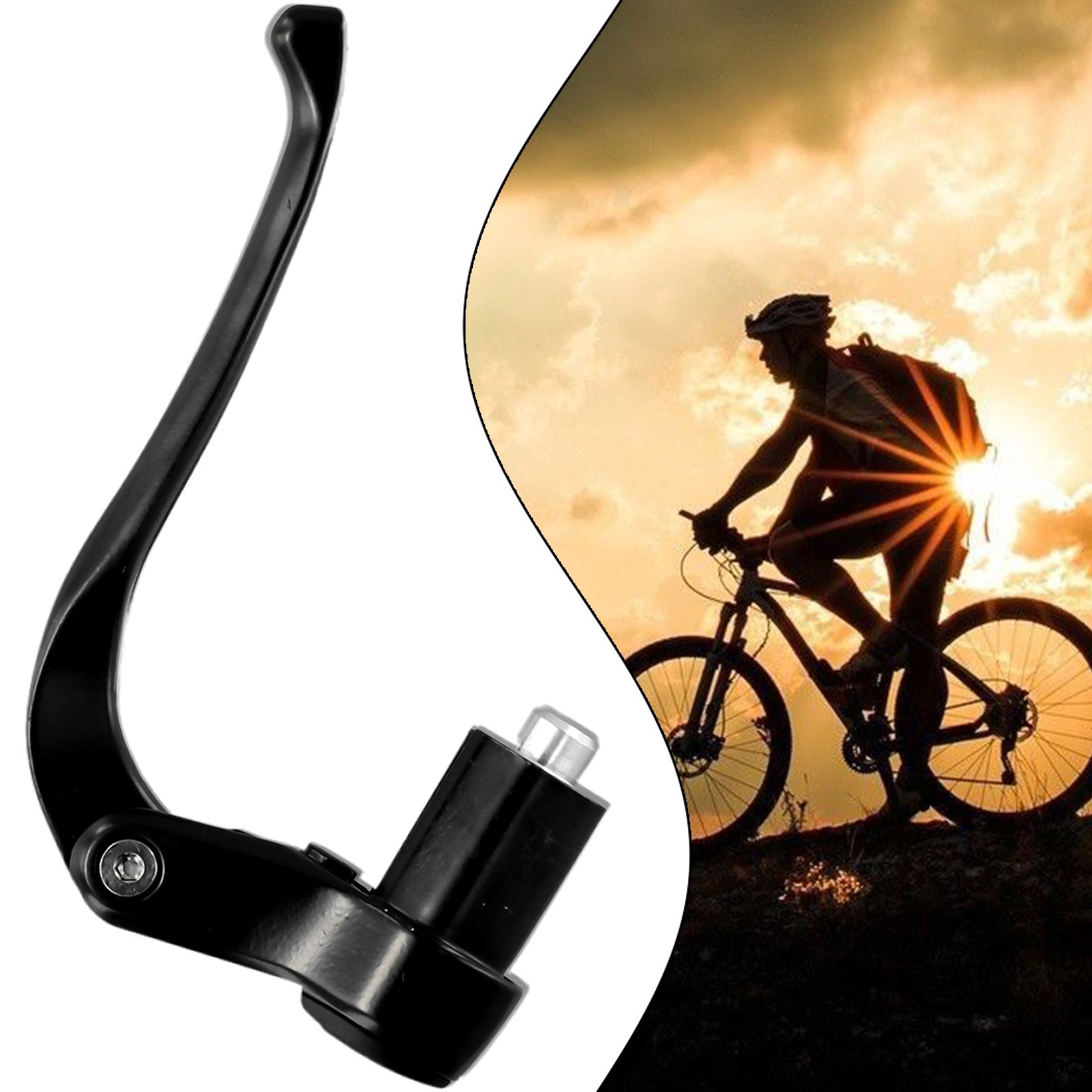 Brake End Levers Black Aluminium Alloy Bike Replacement Sports Bicycle