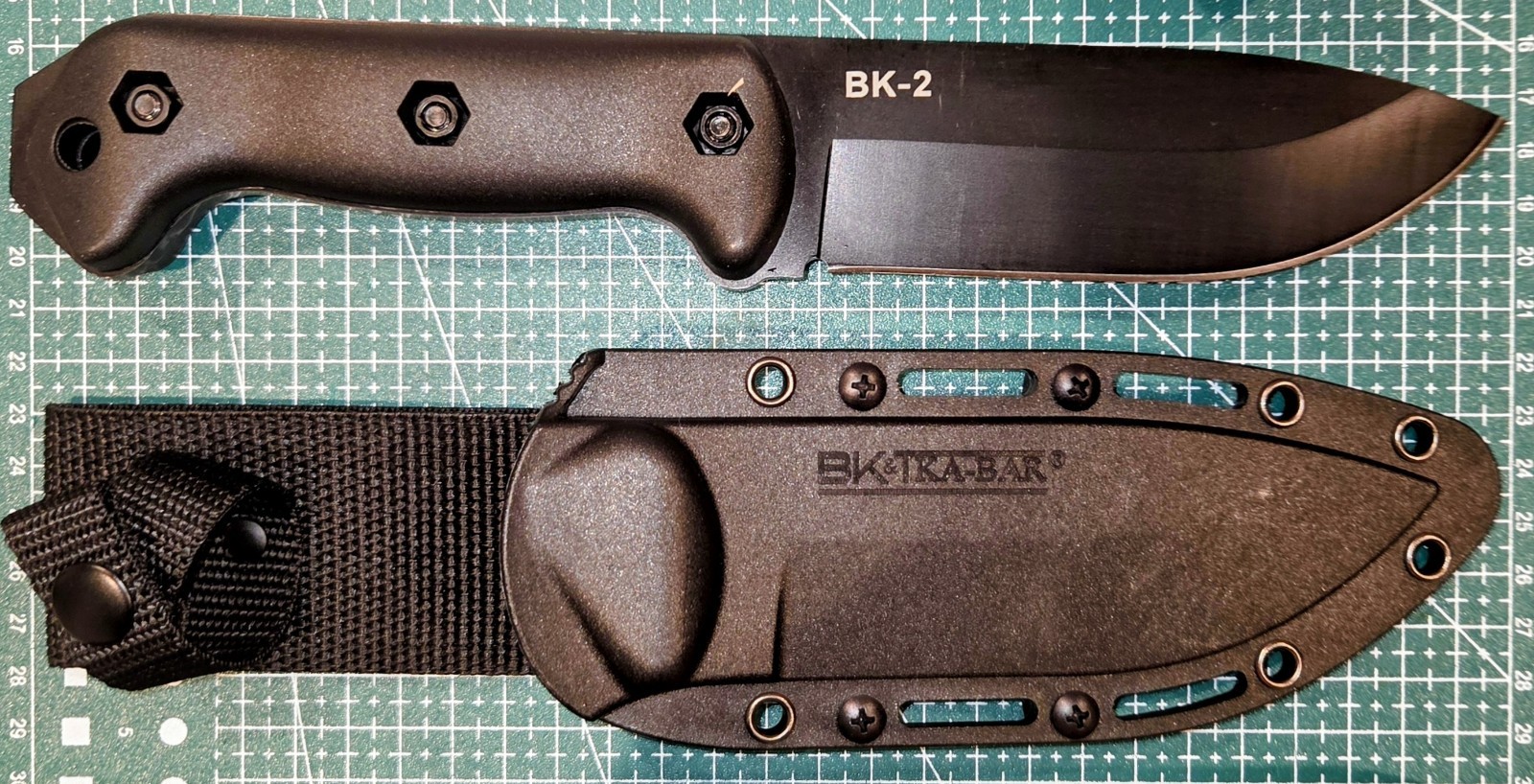 KA-BAR BK2 Becker Companion Fixed Blade Knife 5.25" Drop Point 1095 steel Black