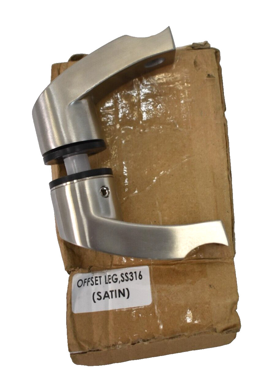 2 Piece Offset Leg Set Stainless Steel Satin Nickel Finish Tools Pack Kit