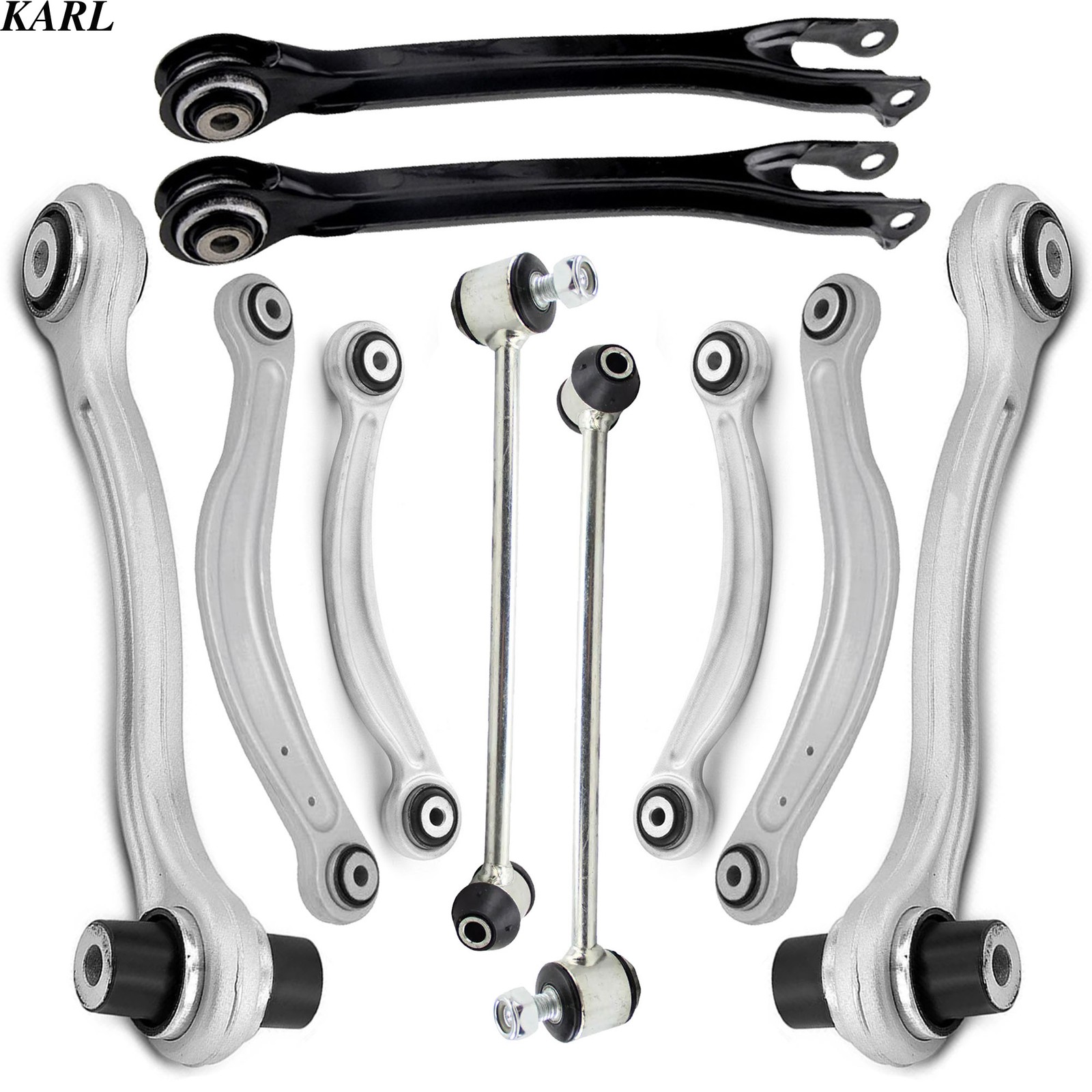 10X Rear Upper Lower Control Arm Kit for Mercedes Benz C250 C300 C63 CLS550 E250