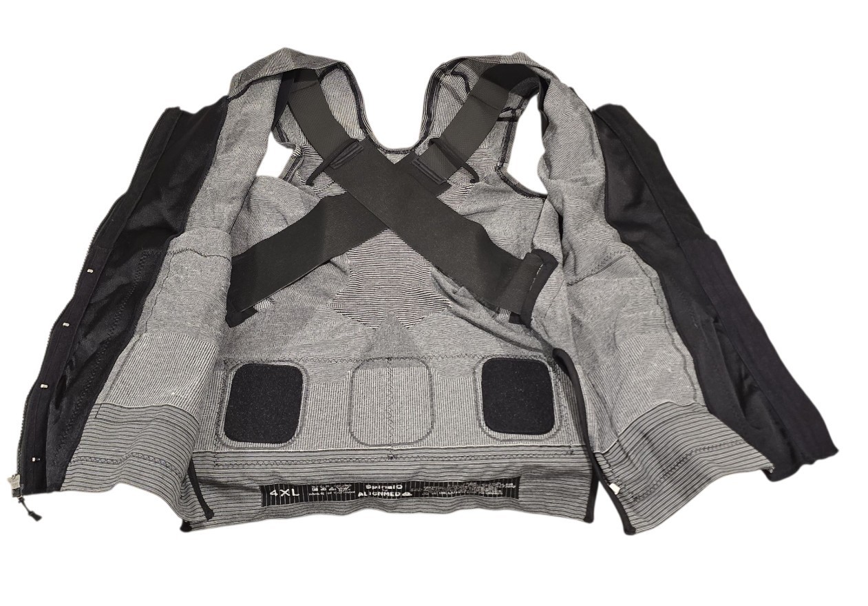 AlignedMed SpinalQ Posture Shirt System Complete Lot Size 4XL